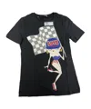 Moschino Pattern Printed T-shirt In Black