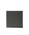Moschino Pattern Scarf In Black