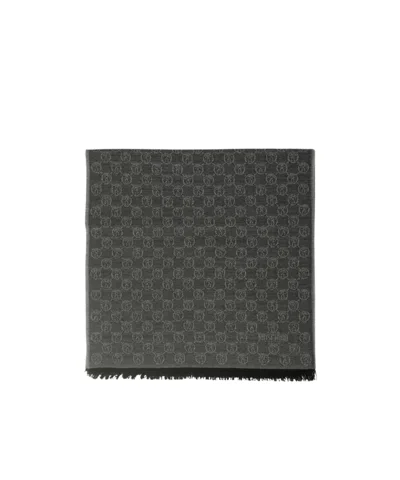 Moschino Pattern Scarf In Black