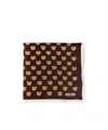 Moschino Pattern Scarf In Brown