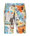 Moschino Pattern Shorts In Multicolor