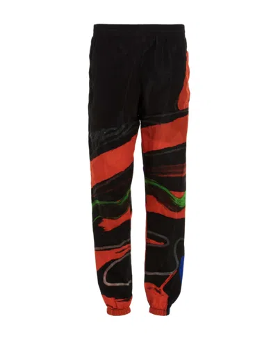 Moschino Pattern Sweatpants In Black