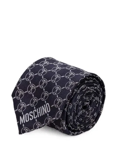 Moschino Pattern Tie In Blue