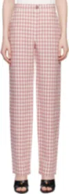 Moschino Patterned Casual Pants In Pink