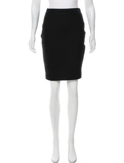 Pre-owned Moschino Patterned Knee-length Skirt In Black