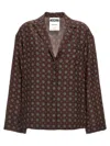 Moschino Richly Patterned Silk Shirt With Button Closure In Multi