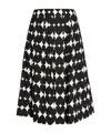 Moschino Geometric-print Cropped Trousers In Black