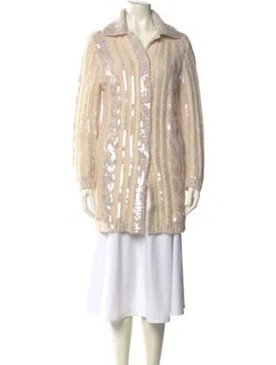 Pre-owned Moschino Patterned Sweater In Neutral