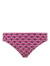 Moschino Patterned Swim Briefs In Red
