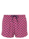Moschino Graphic Print Swim Shorts In Blue