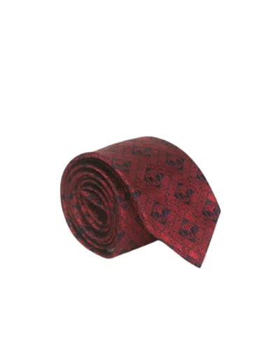 Moschino Patterned Tie In Red