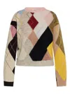 Moschino Brushed Mohair Blend Sweater In Multi