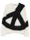Moschino Peace Sweater In White