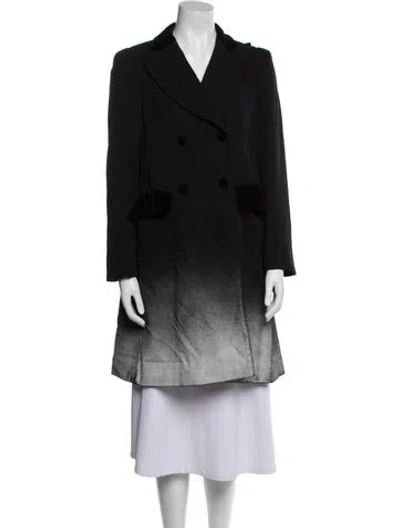 Pre-owned Moschino Peacoat In Black