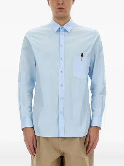 Moschino Couture Office Inspiration Shirt In Blue
