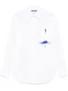 Moschino Pen-print Shirt In White