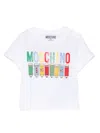 Moschino Pencil-print T-shirt In White