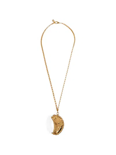 Moschino Pendant-detail Necklace In Gold