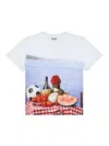Moschino T-shirt Mit Foto-print In Weiss