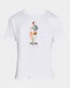 Moschino Jeans T Shirt With Print In White