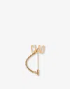 Moschino Pin With Ciao Chain In Gold