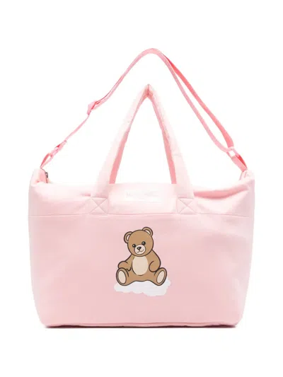Moschino Pink Changing Bag In Red
