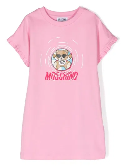 Moschino Kids' Pink Cotton Dress