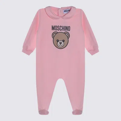 Moschino Babies' Pink Cotton Jumpsuit