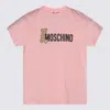 Moschino Teddy-print Cotton T-shirt In Pink