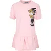 MOSCHINO PINK DRESS FOR GIRL WITH TEDDY BEAR