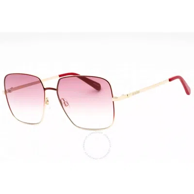 Moschino Pink Gradient Square Ladies Sunglasses Mol048/s 0c9a/3x 56