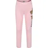 MOSCHINO PINK LEGGINGS FOR GIRL WITH TEDDY BEAR AND LOGO