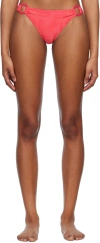 Moschino Pink O-ring Bikini Bottoms In 0213 Fucsia