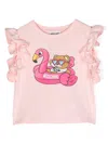 MOSCHINO PINK POOL PARTY TEDDY BEAR T-SHIRT