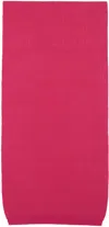 Moschino Pink Rib Trim Scarf In A1217 Fp Fucsia