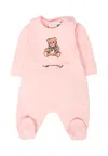 Moschino Pink Set For Baby Girl With Teddy Bear In Pink