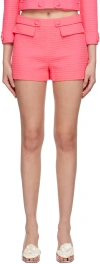 Moschino Pink Teddy Shorts In A0205 Fucsia