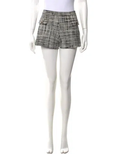 Pre-owned Moschino Plaid Print Mini Shorts In Pink