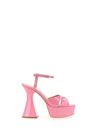 Moschino Platform Sandal In Pink