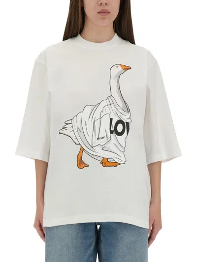 MOSCHINO PLAYFUL GRAPHIC JERSEY T-SHIRT