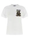 Moschino Crew Neck Graphic Print Short Sleeves Top In White