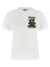 Moschino Crew Neck Graphic Print Short Sleeves Top In White