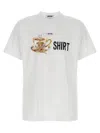 Moschino Crew Neck Graphic Print Short Sleeves In White