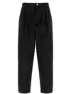 Moschino Pleat-detail Trousers In Schwarz