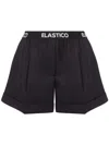 Moschino Pleat Detailing Virgin Wool Shorts In Grey