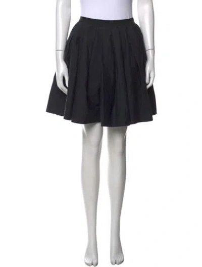 Pre-owned Moschino Pleated Accents Mini Skirt In Black