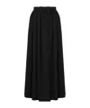 Moschino Bow Detailed Wide Leg Pants In Black