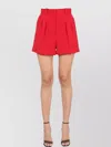 Moschino Pleated Cuffed Shorts Belt Loops