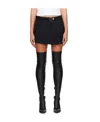 Moschino Pleated Mini Skirt In Black