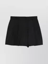Moschino Pleated Shorts With Belt Loops And Pockets